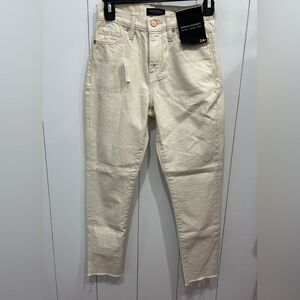 Banana Republic High Rise Cream Cutoff Jean Ankle Jeans - Women’s 24 Petite